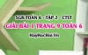 Giải bài 1 trang 9 Toán 6 Tập 2 SGK Chân trời sáng tạo